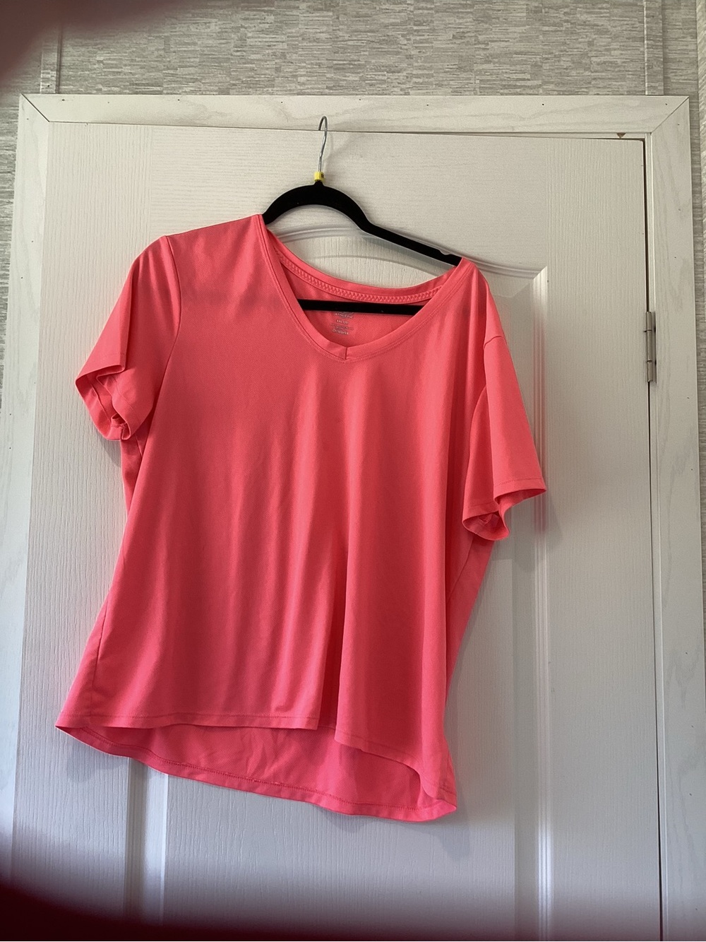 Athletic Works Coral Pink V-Neck Short Sleeve Tee